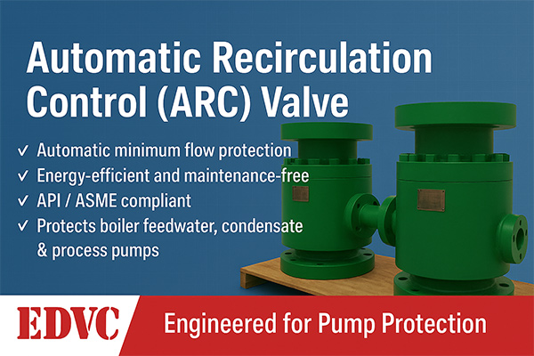 Feature of aumatic recircultion control valve 